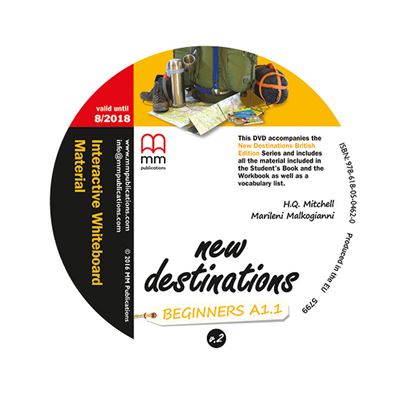 Εικόνα της DVD NEW DESTINATIONS Beginners Interactive Whiteboard Material PACK 